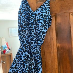 Blue cheetah jumpsuit